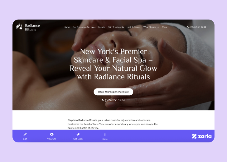 Screenshot of Zarla Editor's UI for selecting fonts and color palettes and uploading custom images