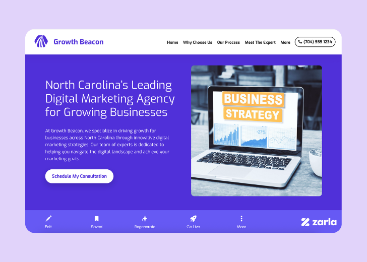 Screenshot of Zarla Editor's UI for selecting fonts and color palettes and uploading custom images