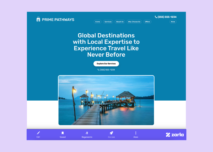 Screenshot of Zarla Editor's UI for selecting fonts and color palettes and uploading custom images