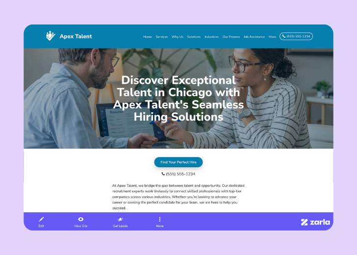 Screenshot of Zarla Editor's UI for selecting fonts and color palettes and uploading custom images