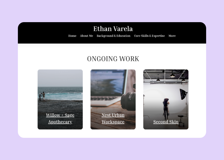 Spotless Touch landing page of a specific service titled 'Post Construction Cleaning' with a contact form on the side