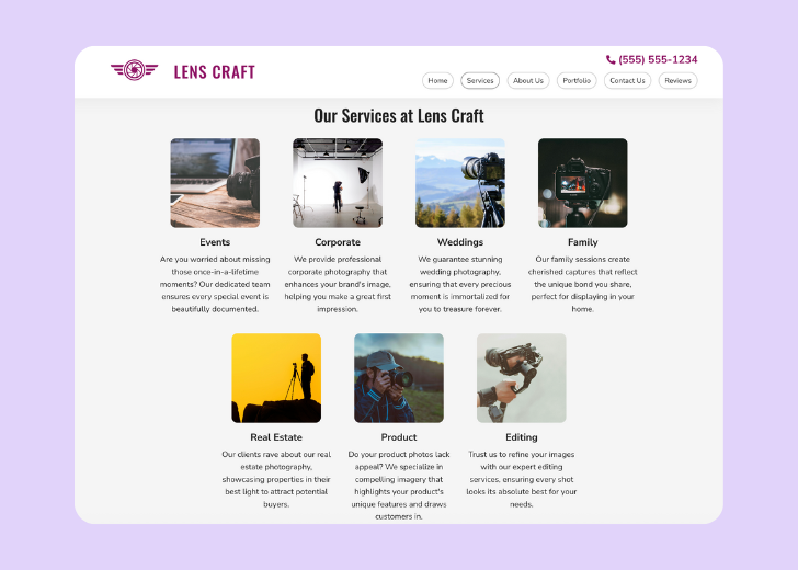 Spotless Touch landing page of a specific service titled 'Post Construction Cleaning' with a contact form on the side