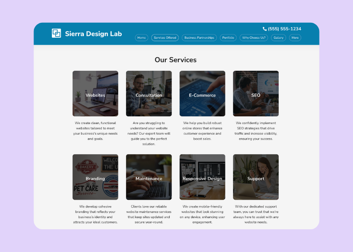 Spotless Touch landing page of a specific service titled 'Post Construction Cleaning' with a contact form on the side