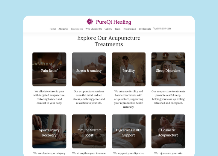 Spotless Touch landing page of a specific service titled 'Post Construction Cleaning' with a contact form on the side