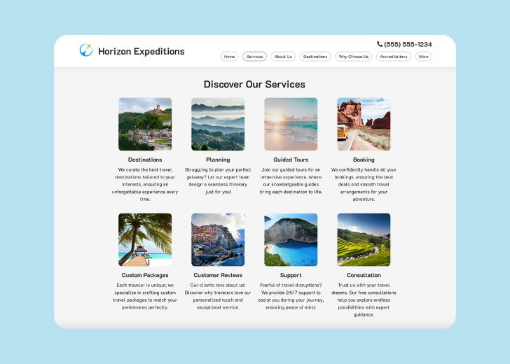 Spotless Touch landing page of a specific service titled 'Post Construction Cleaning' with a contact form on the side