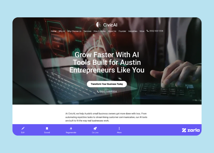 Screenshot of Zarla Editor's UI for selecting fonts and color palettes and uploading custom images