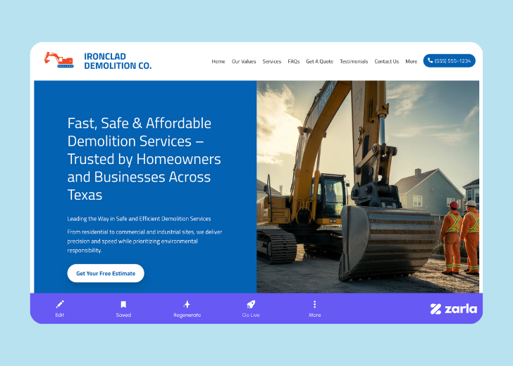 Screenshot of Zarla Editor's UI for selecting fonts and color palettes and uploading custom images