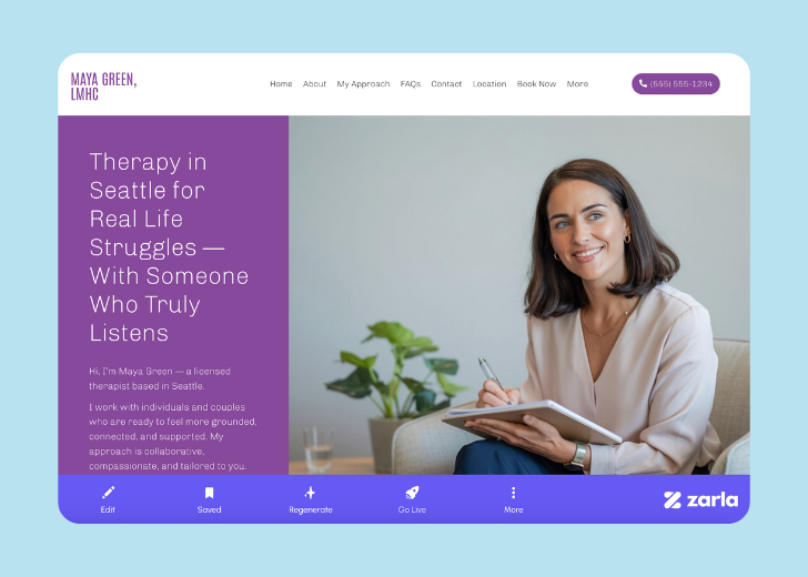 Screenshot of Zarla Editor's UI for selecting fonts and color palettes and uploading custom images