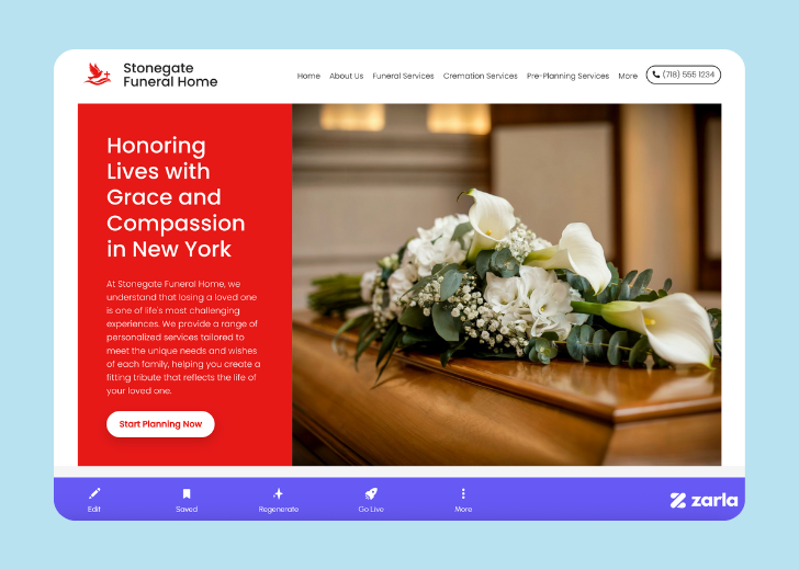 Screenshot of Zarla Editor's UI for selecting fonts and color palettes and uploading custom images
