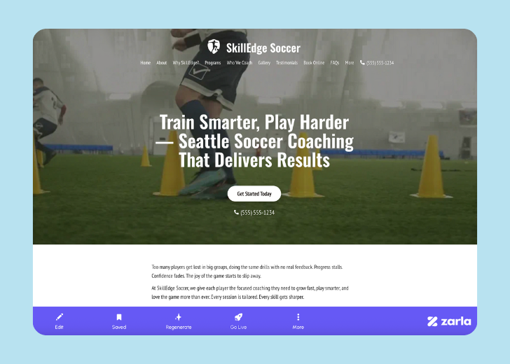 Screenshot of Zarla Editor's UI for selecting fonts and color palettes and uploading custom images