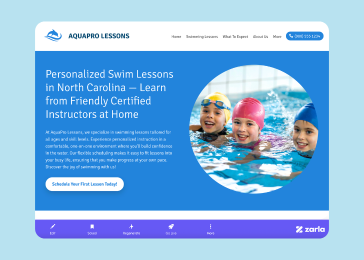 Screenshot of Zarla Editor's UI for selecting fonts and color palettes and uploading custom images