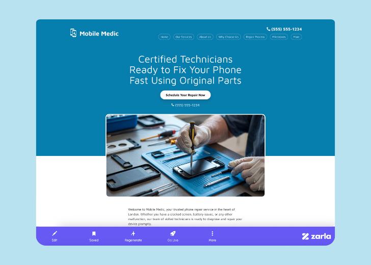 Screenshot of Zarla Editor's UI for selecting fonts and color palettes and uploading custom images