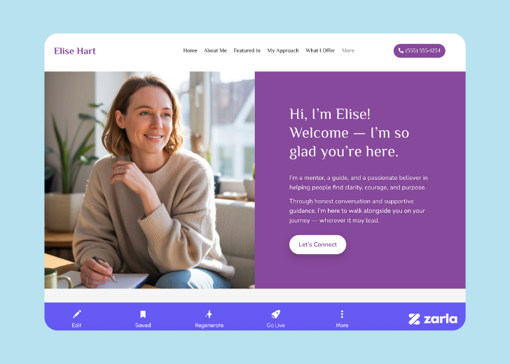 Screenshot of Zarla Editor's UI for selecting fonts and color palettes and uploading custom images