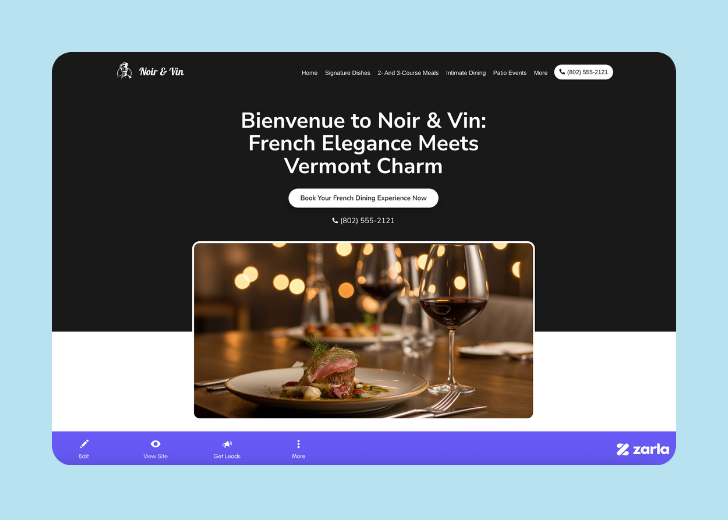 Screenshot of Zarla Editor's UI for selecting fonts and color palettes and uploading custom images