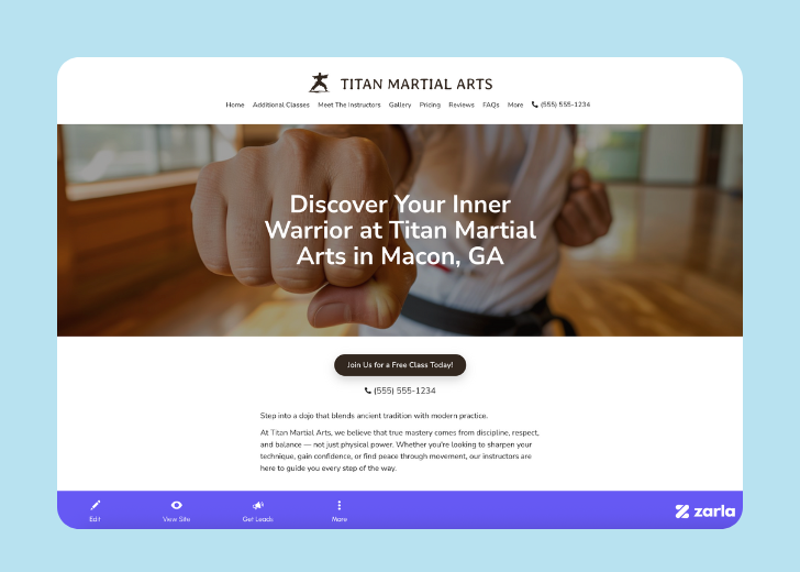 Screenshot of Zarla Editor's UI for selecting fonts and color palettes and uploading custom images