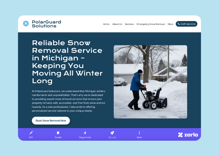 Screenshot of Zarla Editor's UI for selecting fonts and color palettes and uploading custom images