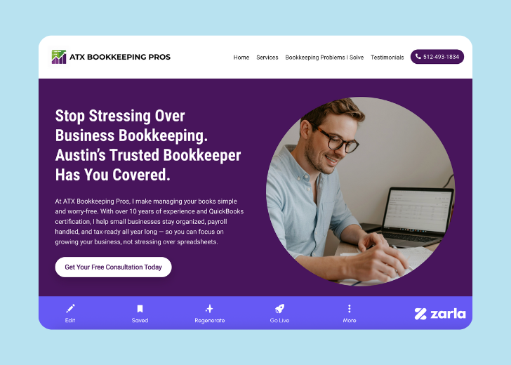 Screenshot of Zarla Editor's UI for selecting fonts and color palettes and uploading custom images