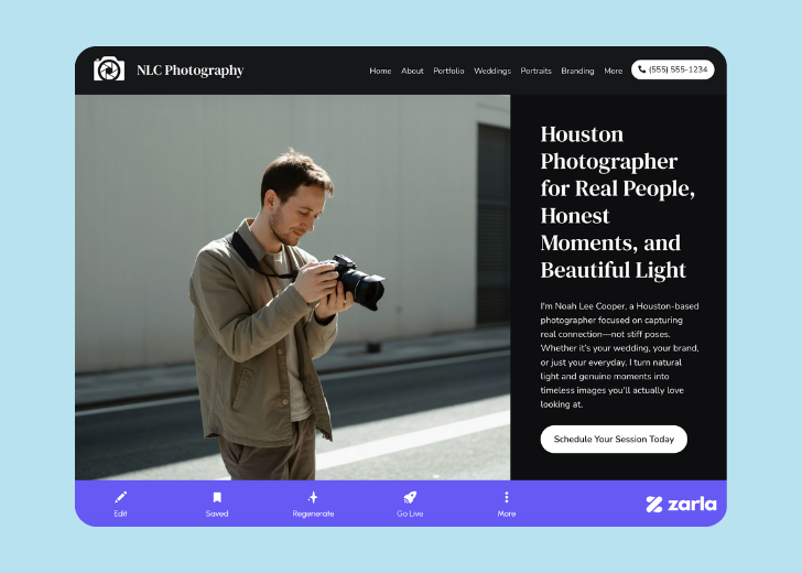 Screenshot of Zarla Editor's UI for selecting fonts and color palettes and uploading custom images