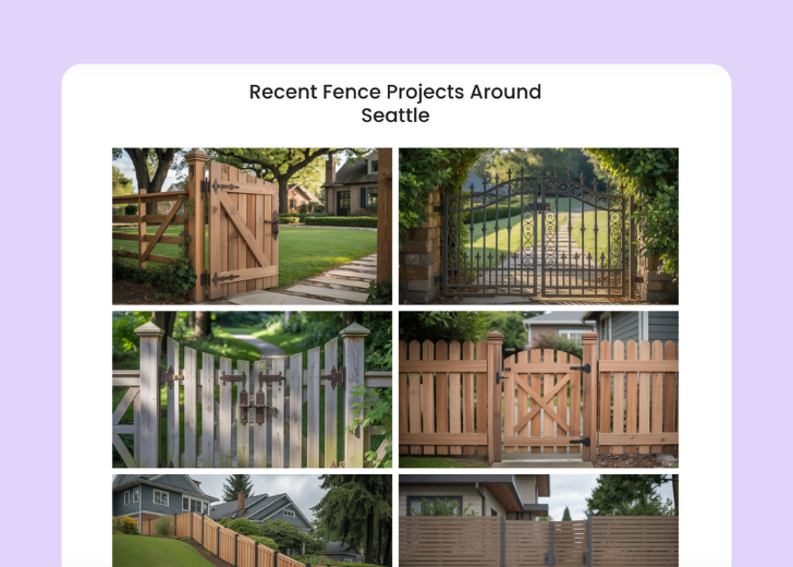 Gallery section titled 'Explore Our Stunning Home Remodeling Projects' with a gallery of 6 images of wooden-themed interior design in a masonry grid layout