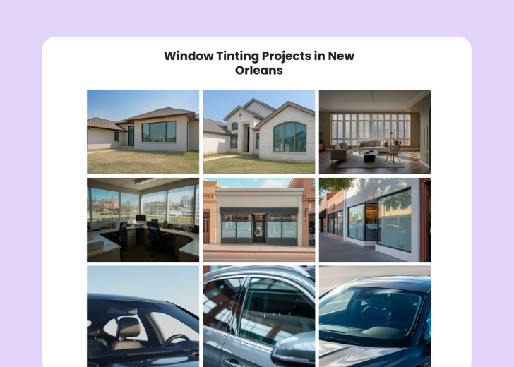 Gallery section titled 'Explore Our Stunning Home Remodeling Projects' with a gallery of 6 images of wooden-themed interior design in a masonry grid layout