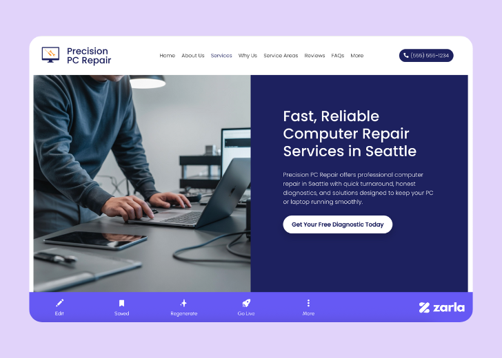 Screenshot of Zarla Editor's UI for selecting fonts and color palettes and uploading custom images