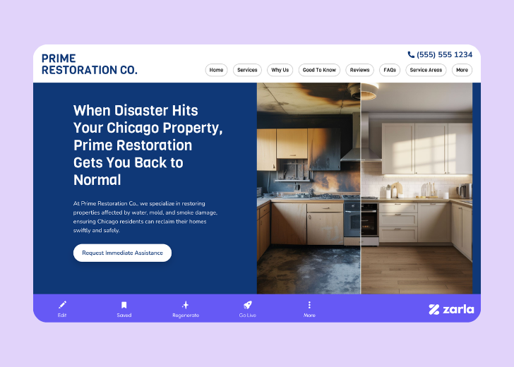 Screenshot of Zarla Editor's UI for selecting fonts and color palettes and uploading custom images