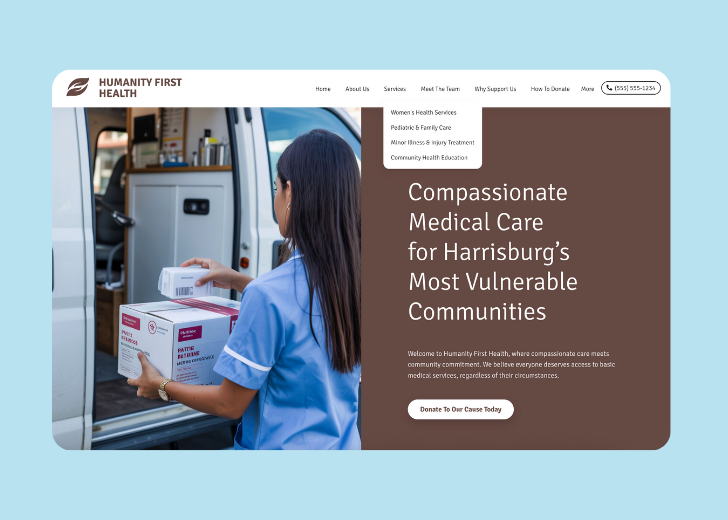 Spotless Touch landing page of a specific service titled 'Post Construction Cleaning' with a contact form on the side