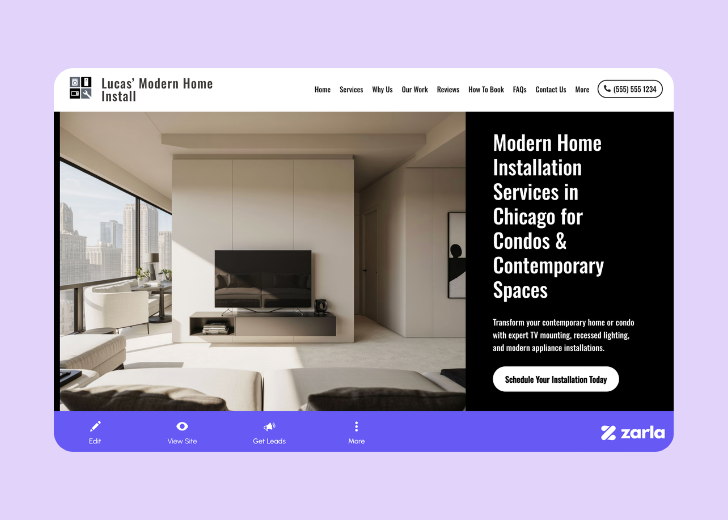 Screenshot of Zarla Editor's UI for selecting fonts and color palettes and uploading custom images