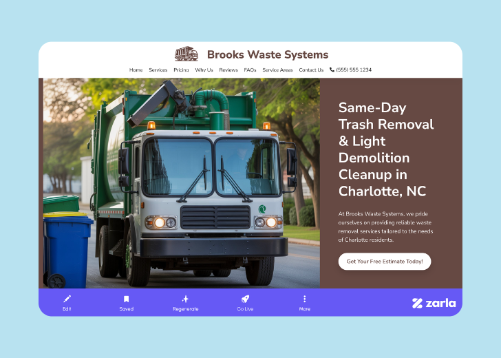 Screenshot of Zarla Editor's UI for selecting fonts and color palettes and uploading custom images