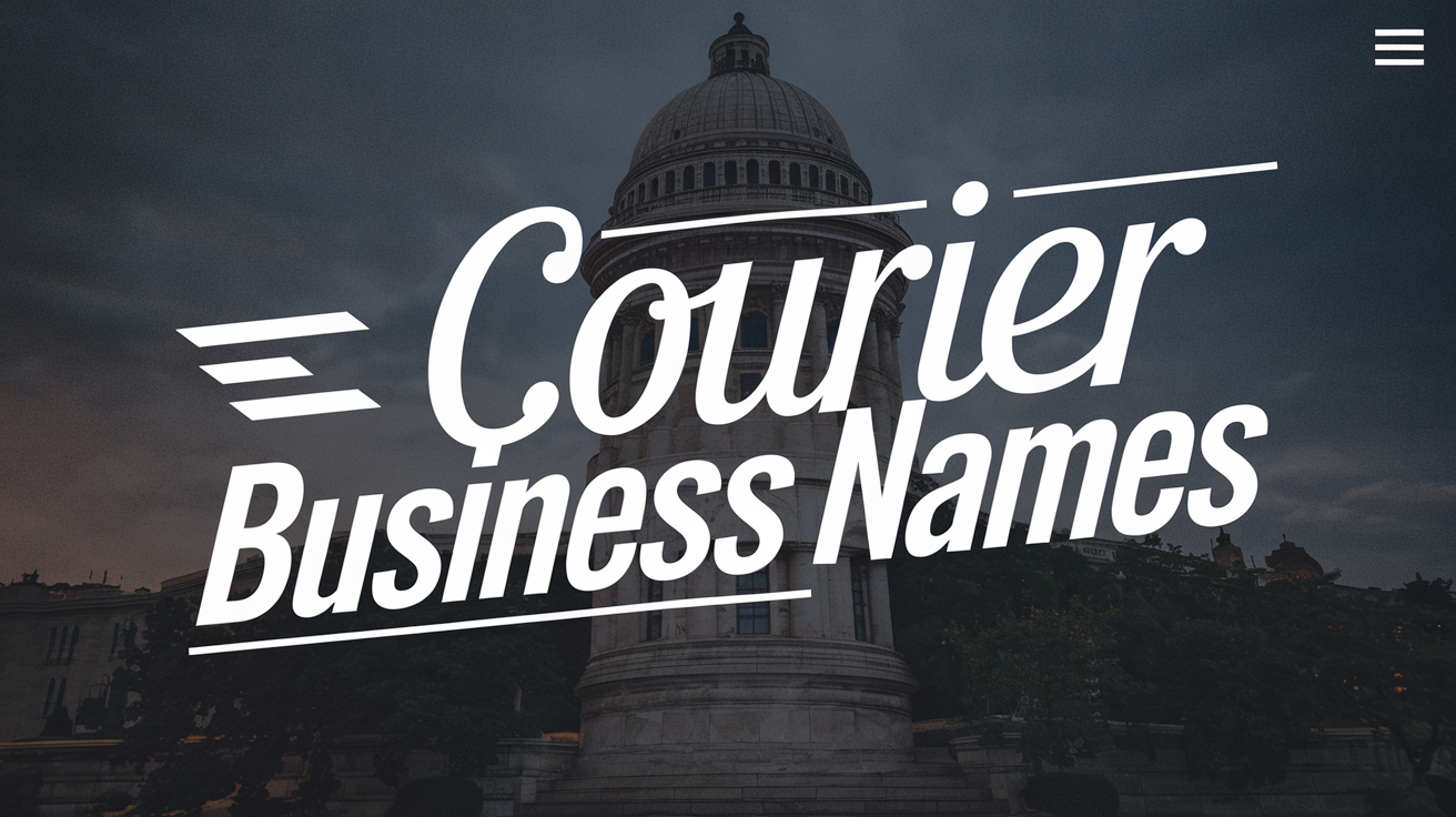 Courier business name ideas created with Zarla