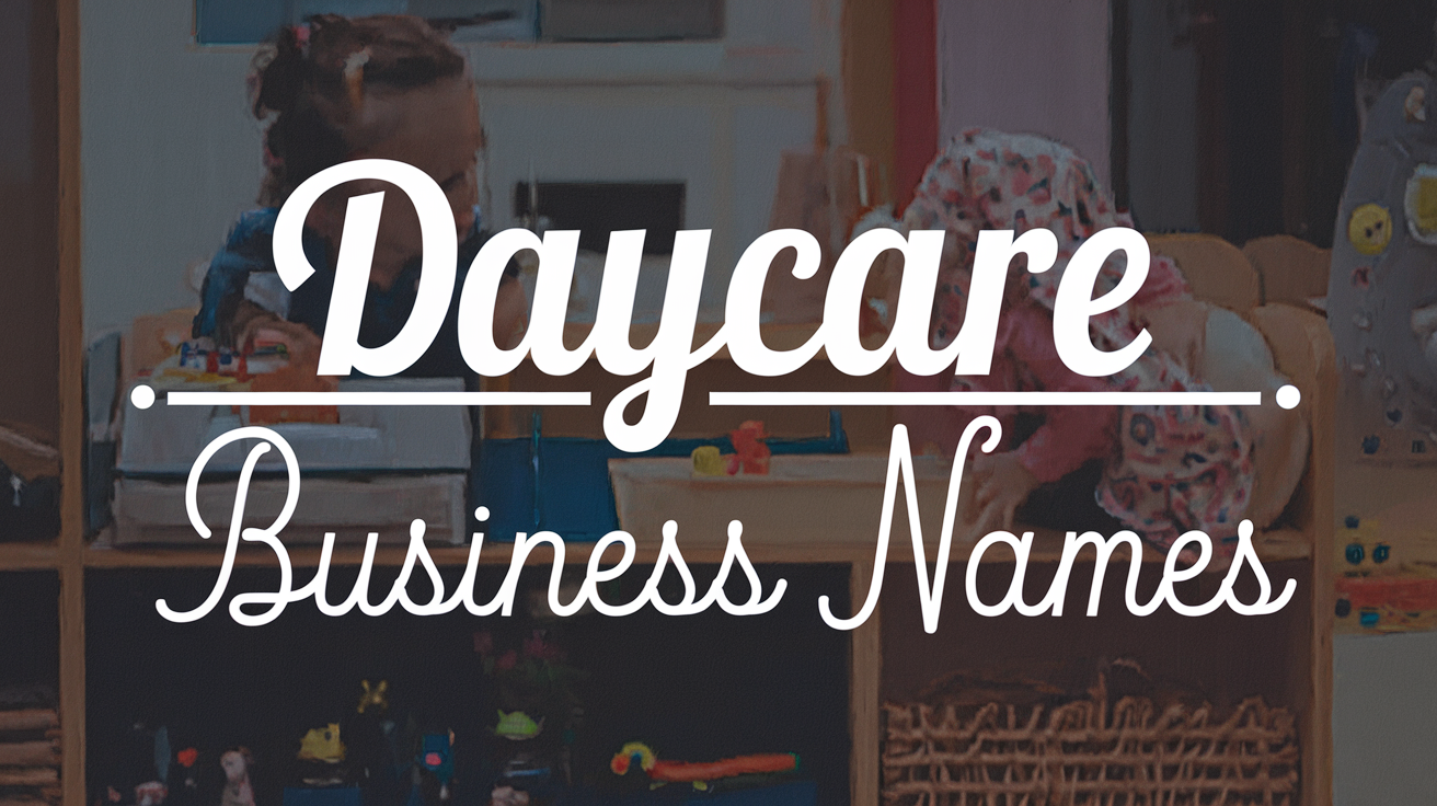 Daycare business name ideas created with Zarla