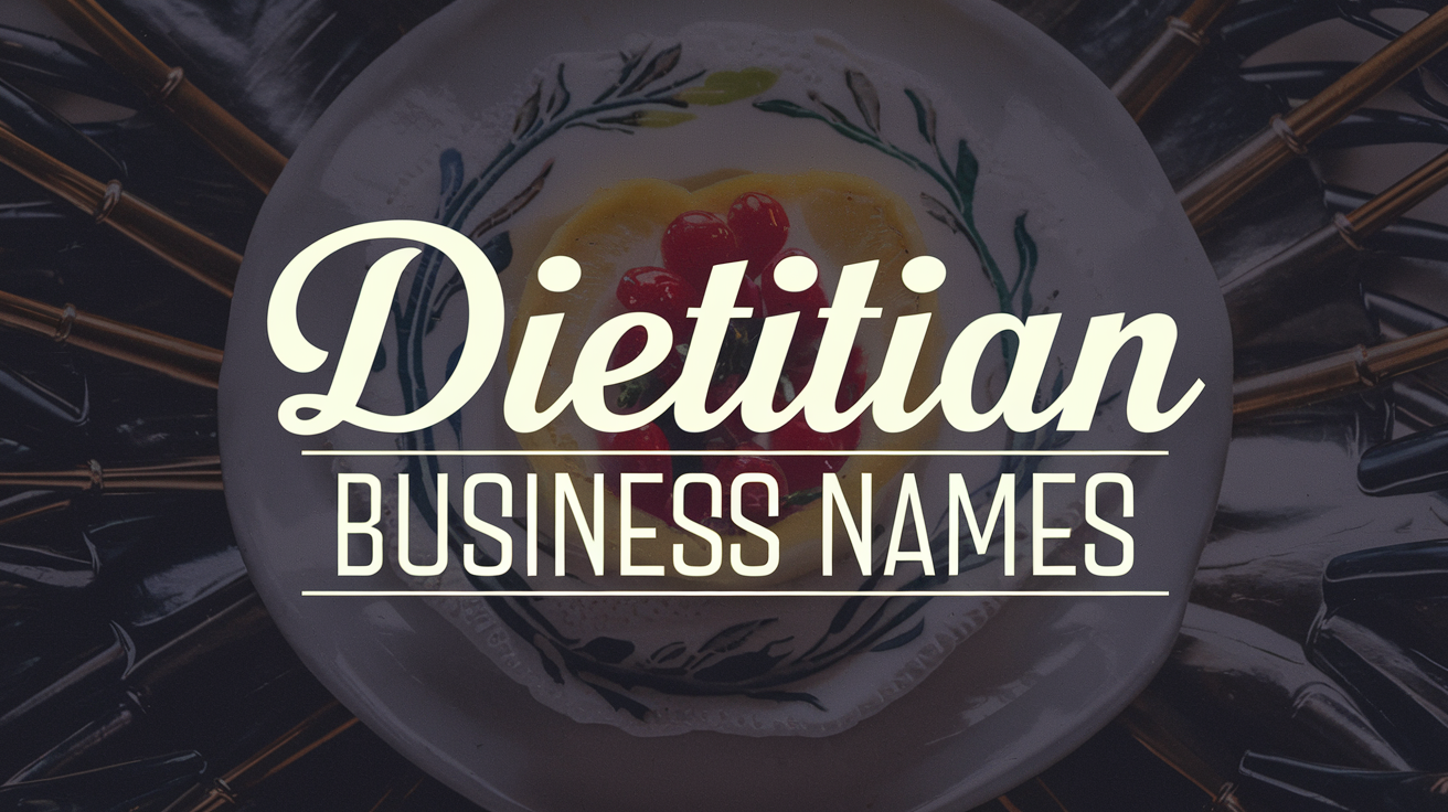 Dietitian business name ideas created with Zarla
