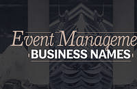 Event management business name ideas created with Zarla