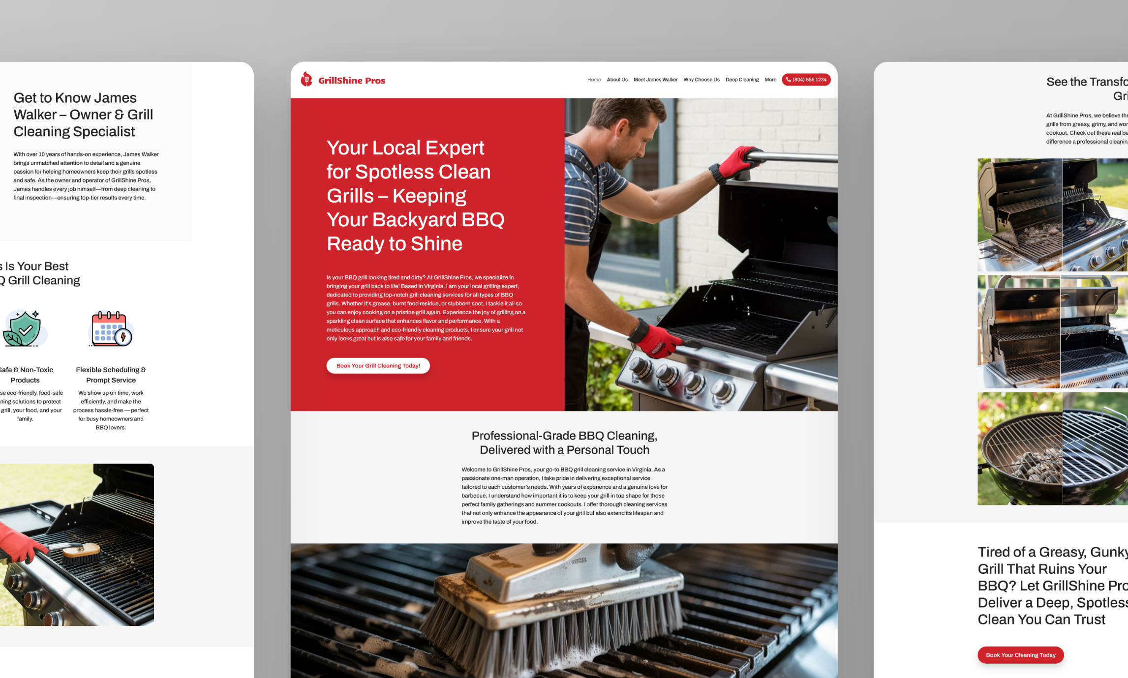 BBQ Grill Cleaning Website Builder