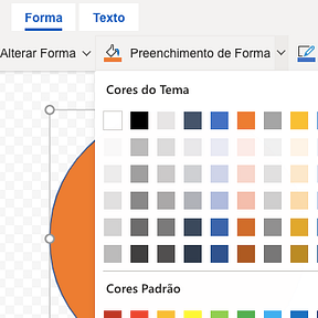 Escolha uma cor de fundo.