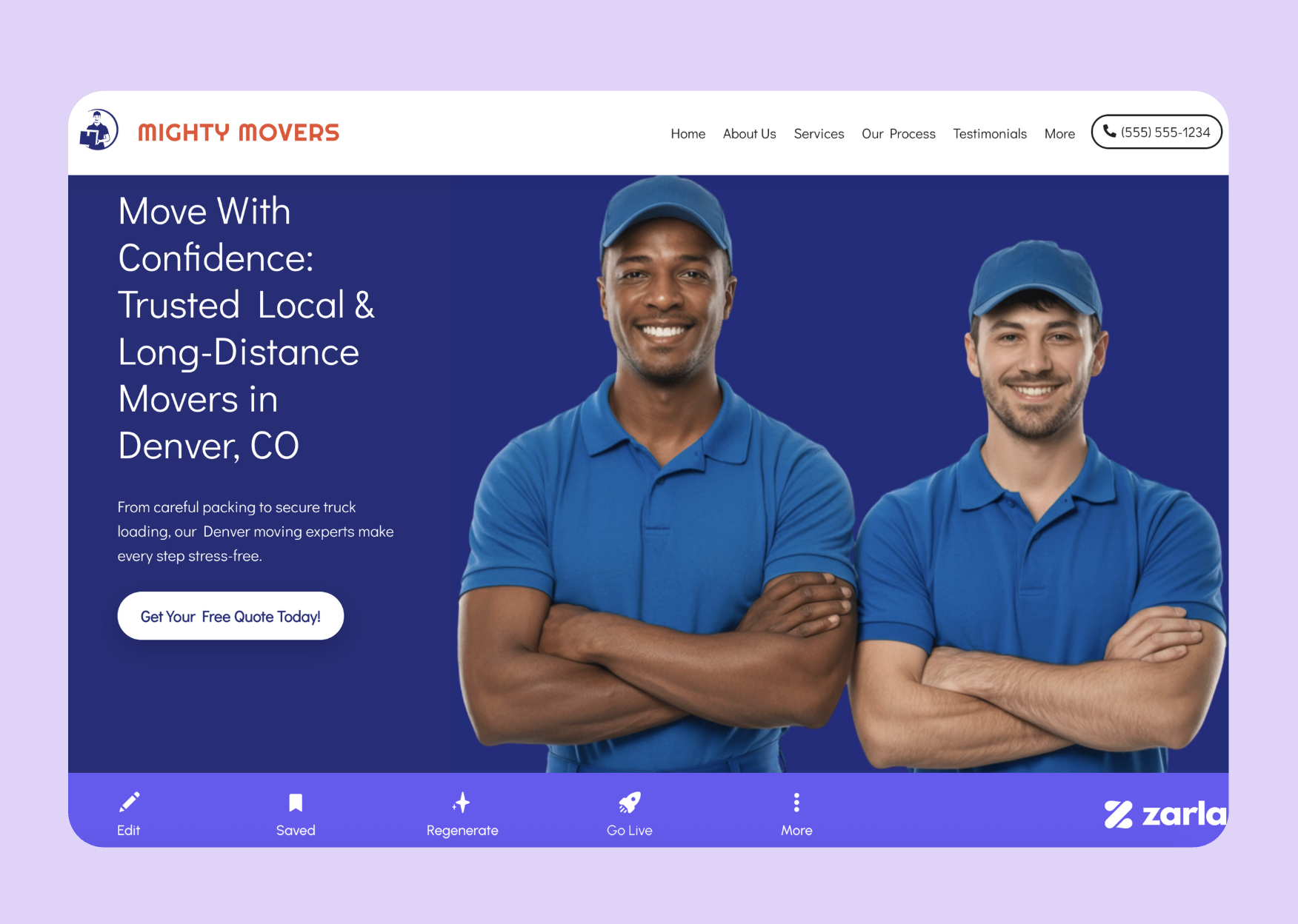 Screenshot of Zarla Editor's UI for selecting fonts and color palettes and uploading custom images