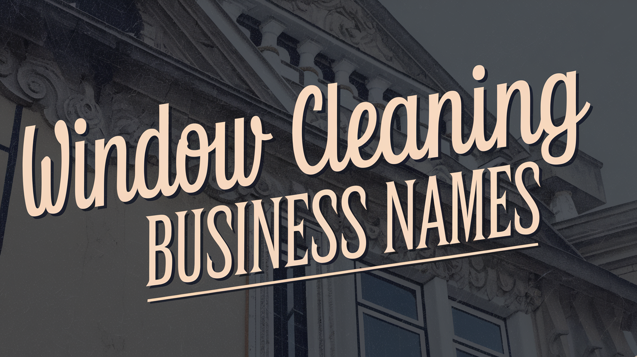 Window cleaning business name ideas