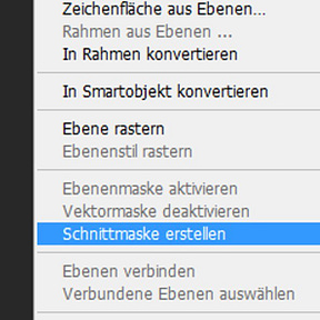 Erstellen Sie eine Schnittmaske.
