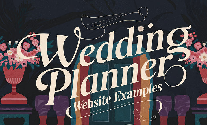 The entrance of a wedding planner venue.