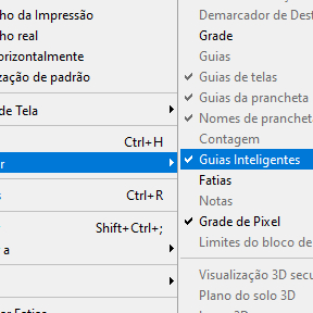 Ative as guias inteligentes.