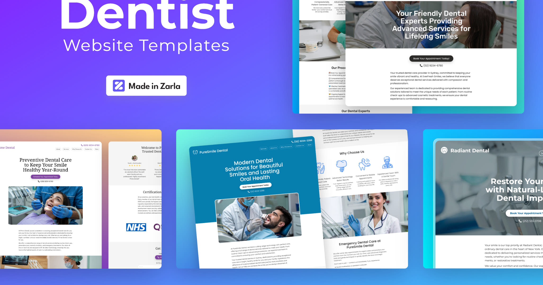 Free Dentist & Dental Clinic Website Templates Zarla