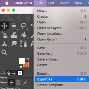 Exporte seu logotipo.