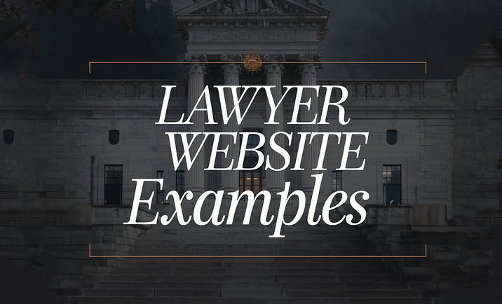 Image of a lawyer headquarters with overlaying text that reads "Lawyer Removal Website Examples"