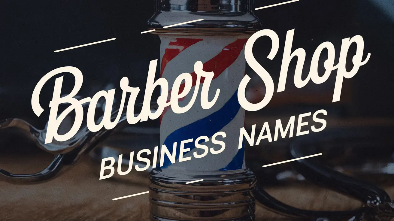 Barber shop business name ideas created with Zarla