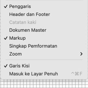 Aktifkan penggaris dan garis kisi Anda.