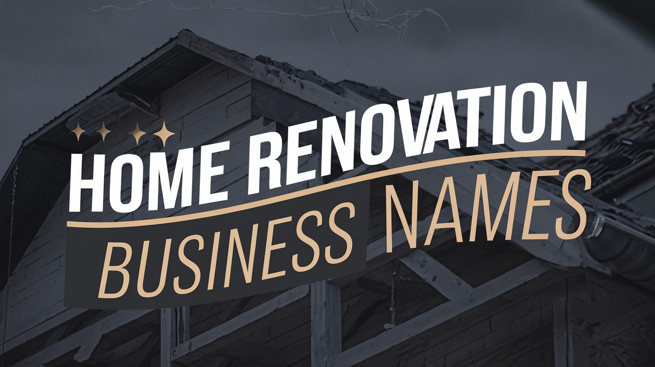 Home Renovation Business Name Ideas created with Zarla
