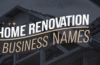 Home Renovation Business Name Ideas created with Zarla