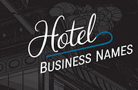 Hotel Business Name Ideas created with Zarla