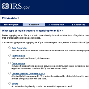 Get an employer identification number.