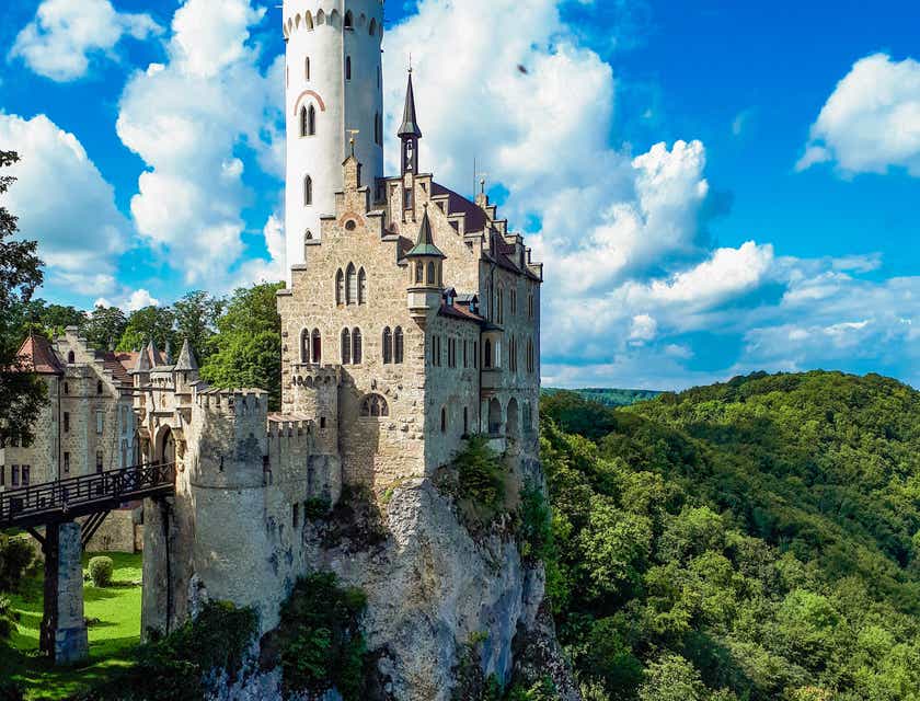 Fotografía del castillo de Lichtenstein.